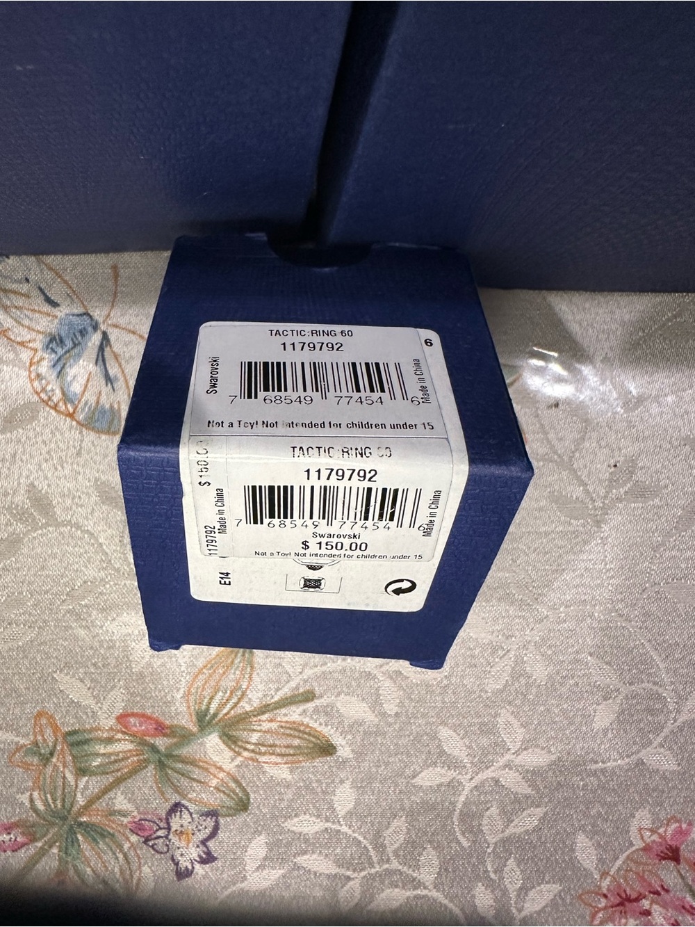 Swarovski Tactic Rose Gold Ring - 1179792 - NIB - Size 58 (7 1/2 US)